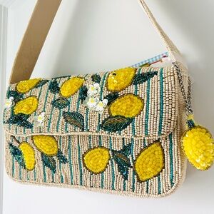 VIRAL 🍋 Lemon Beaded Shoulder Bag